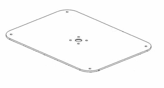 Teleco 12317 Spare Part Grondplaat T.65/85