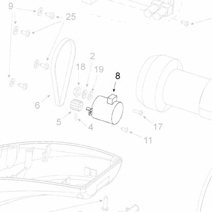 Teleco 10336 spare part Skew motor