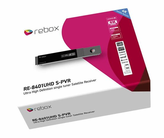 Rebox RE-8401UHD S-PVR 4K Android Black